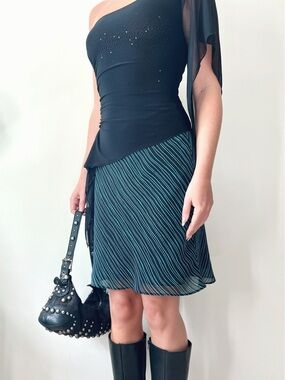 Vintage 1998 ANNEX | Striped Midi Skirt